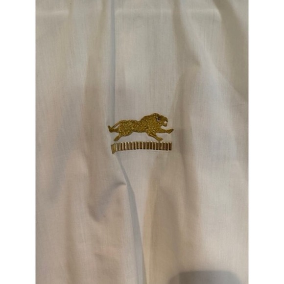 Vintage Mardel 80s Safari Animal Rhinestone Long Sleeve Button Down Shirt - Picture 5 of 7